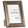 B&M Metallic Photo Frames 4 X 6" 2pk 2 B&M Metallic Photo Frames 4 X 6" 2pk -Household Items Shop 306042 Great Value Pack of 2 Metallic 4x6 inch Photo Frames easel1