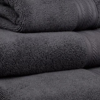 B&M Signature Zero Twist Bath Towel - Charcoal 6 B&M Signature Zero Twist Bath Towel - Charcoal - Image 4