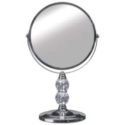 B&M Crystal Two-Sided Swivel Mirror -Household Items Shop 323367 Crystal Mirror