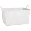 B&M Large Woven Basket - Beige -Household Items Shop 326917 large woven basket white