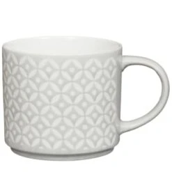 B&M Jumbo Embossed Stacking Mugs 4pk -Household Items Shop 329369 Jumbo Embossed Stacking Mugs Set of 4 4