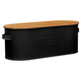 B&M The Organised Kitchen Bread Bin - Black 4 B&M The Organised Kitchen Bread Bin - Black - Image 2