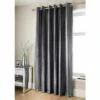 B&M Charcoal Jasmine Sparkle Velvet Eyelet Curtains 90 X 90" -Household Items Shop 335342 335343 335345 335346 335347 asmine sparkle velvet curtain with eyelets charcoal 1