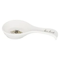 B&M Ceramic Spoon Rest -Household Items Shop 337110 ceramic spoon rest bee kind 2