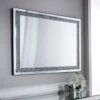 B&M Crushed Jewel Mirror - Silver -Household Items Shop 338022 65x90 crushed jewel mirror