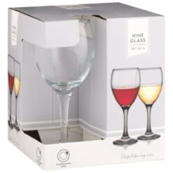 B&M Wine Glasses 4pk -Household Items Shop 338802 set of 4 wine glasses