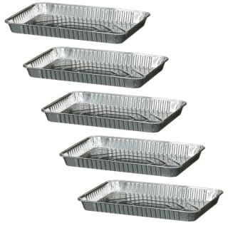 B&M Foil Baking Trays 5pk 4 B&M Foil Baking Trays 5pk - Image 2