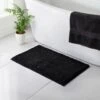 B&M Signature Microfibre Noodle Bath Mat - Black -Household Items Shop 345476 signature bath mat black