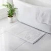B&M Signature Microfibre Noodle Bath Mat - White -Household Items Shop 345486 signature bath mat white