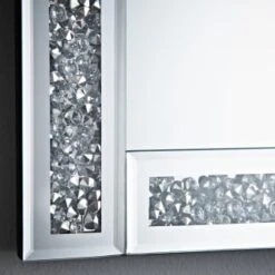 B&M Crushed Jewel Mirror - Silver -Household Items Shop 345547 crushed jewel mirror 2