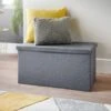 B&M Grey Coffee Table Ottoman -Household Items Shop 351363 grey coffee table ottoman