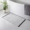 B&M Diamond Woven Bath Mat - Grey -Household Items Shop 352242 diamond woven bath mat grey