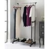 B&M Extendable Double Garment Rail -Household Items Shop 355446 2 tier extendable garment rail