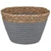 B&M Mini Cotton Wicker Basket - Grey -Household Items Shop 355715 mini straw and cotton rope string basket grey