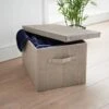 B&M Foldable Storage Box - Grey -Household Items Shop 355745 grey foldable box