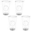 B&M Heart Glasses 4pk 1 B&M Heart Glasses 4pk -Household Items Shop 356238 set of 4 hert embossed glasses group