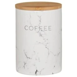 B&M Marble Effect Kitchen Canisters 3pc 12 B&M Marble Effect Kitchen Canisters 3pc -Household Items Shop 356820 storage canisters marble effect coffee