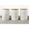 B&M Marble Effect Kitchen Canisters 3pc 1 B&M Marble Effect Kitchen Canisters 3pc -Household Items Shop 356820 storage canisters marble effect tea coffee sugar main