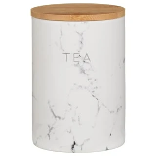 B&M Marble Effect Kitchen Canisters 3pc 6 B&M Marble Effect Kitchen Canisters 3pc - Image 4
