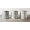 B&M Embossed Geometric Storage Canisters 3pc 2 B&M Embossed Geometric Storage Canisters 3pc -Household Items Shop 356821 grey geo canisters