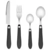 B&M Soft Touch Cutlery Set 16pc - Grey -Household Items Shop 357349 16pc soft touch cutlery set grey 2
