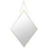 B&M Diamond Hanging Mirror - Gold -Household Items Shop 362622 diamond hanging mirror