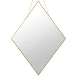 B&M Diamond Hanging Mirror - Gold 5 B&M Diamond Hanging Mirror - Gold -Household Items Shop 362622 diamond hanging mirror 2