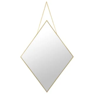 B&M Diamond Hanging Mirror - Gold 3 B&M Diamond Hanging Mirror - Gold