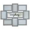 B&M Multi Aperture Photo Frame 8pc - Family Is Everything -Household Items Shop 362635 8 aperture quote frame family is everything grey