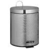 B&M Boutique Bathroom Pedal Bin - Chrome -Household Items Shop 362859 boutique chrome bin