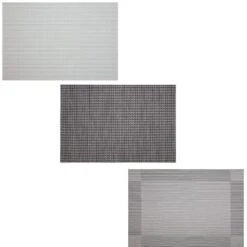 B&M Metallic Woven Placemats - Charcoal 4pk -Household Items Shop 363876 363869 380285 4pk silver metallic woven main 1