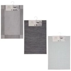 B&M Metallic Woven Placemats - Charcoal 4pk -Household Items Shop 363876 363869 380285 4pk silver metallic woven main 2 1