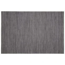 B&M Metallic Woven Placemats - Charcoal 4pk -Household Items Shop 363876 4pk woven charcoal placemats 4