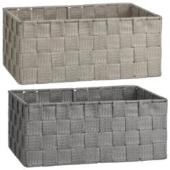 B&M Woven Storage Baskets 3pk - Silver -Household Items Shop 365979 365978 3pk woven baskets group 2