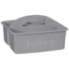 B&M Grey Slogan Cleaning Caddy - Freshen Up -Household Items Shop 367012 slogan cleaning caddy grey freshen up