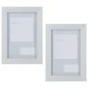 B&M Block Photo Frame 4 X 6" 2pk - Grey -Household Items Shop 367045 2pk block photo frame 4x6 grey