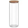 B&M Tall Storage Container With Bamboo Lid -Household Items Shop 368019 round storage container with bamboo lid 1750ml