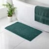 B&M Signature Microfibre Noodle Bath Mat - Green -Household Items Shop 368525 signature bath mat dark green