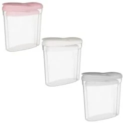 B&M Cereal Storage Container Set 2pk - Grey -Household Items Shop 368613 368614 368615 cereal storage set 2 pk main
