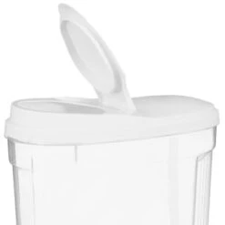 B&M Cereal Storage Container Set 2pk - White -Household Items Shop 368613 cereal storage set 2 pk white 4