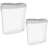 B&M Cereal Storage Container Set 2pk - Grey 1 B&M Cereal Storage Container Set 2pk - Grey -Household Items Shop 368615 cereal storage set 2 pk grey