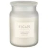 B&M Large Spa Scented Candle - White - Escape -Household Items Shop 368691 large spa candle escape 5