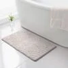 B&M Scallop Memory Foam Bath Mat - Taupe 1 B&M Scallop Memory Foam Bath Mat - Taupe -Household Items Shop 368862 scallop memory foam bath mat