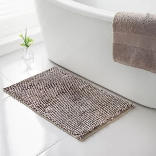 B&M Velvet Bath Mat 50 X 80cm - Nude 3 B&M Velvet Bath Mat 50 X 80cm - Nude