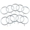 B&M Metal Curtain Rings 10pk - Shiny Nickle -Household Items Shop 369328 metal curtain rings rings shiny nickle 2