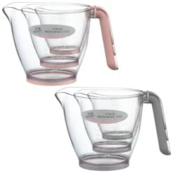 B&M Kitchen Measuring Jugs 3pk - Grey 13 B&M Kitchen Measuring Jugs 3pk - Grey -Household Items Shop 369447 3pk measuring jugs group