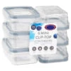 B&M Clip Top Mini Food Containers 6pk - Grey -Household Items Shop 369680 6pk mini clip top containers grey