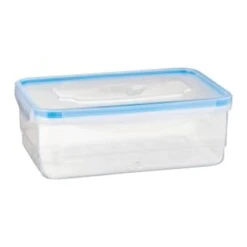 B&M Clip Top Food Containers 4pk - Blue -Household Items Shop 369681 4pk clip top food containers blue 3