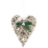 B&M Hanging Wicker Heart - White -Household Items Shop 372613 wicker heart white