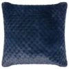 B&M Waffle Faux Fur Cushion - Navy -Household Items Shop 373085 waffle faux fur cushion navy